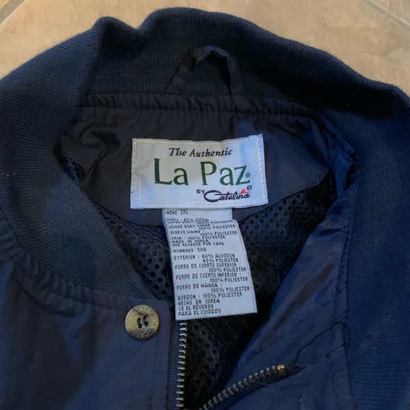 La Paz by Catalina Bomber Jacket Water Resistant Purple Indigo NEW w/Tag 2XL 3XL - Picture 2 of 6